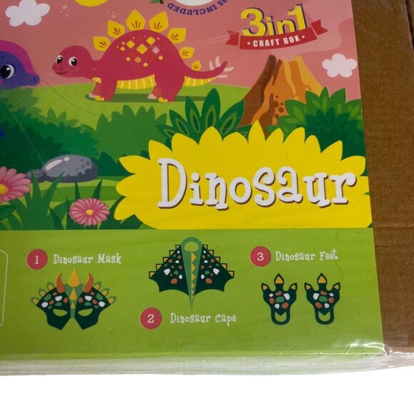 Jack In The Box Junior 3-In-1 Dinosaur Craft Box Ages 3-5 - Picture 4 of 5